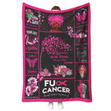 Breast Cancer Blanket, You are Braver Throw Blankets