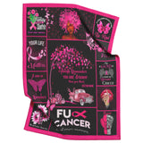 Breast Cancer Blanket, You are Braver Throw Blankets