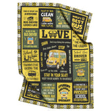 Bus Driver Appreciation Gifts Blanket - School Bus Driver Gifts Throw Blanket copy