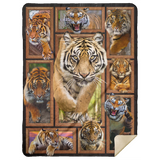 TIGERS Blanket, Tiger 3D Fleece, Sherpa Blanket, Tiger Lover Gift Ideas - MSHL Premium Mink Sherpa Blanket 60x80