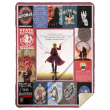Fullmetal Alchemist Blanket FMA Quotes Quilt Fleece Sherpa Throw Blanket - MSHL Premium Mink Sherpa Blanket 60x80