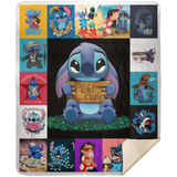 Lilo and Stitch Blanket, Lilo and Stitch Fleece, Sherpa Blanket Soft and Warm MSHM Premium Mink Sherpa Blanket 50x60