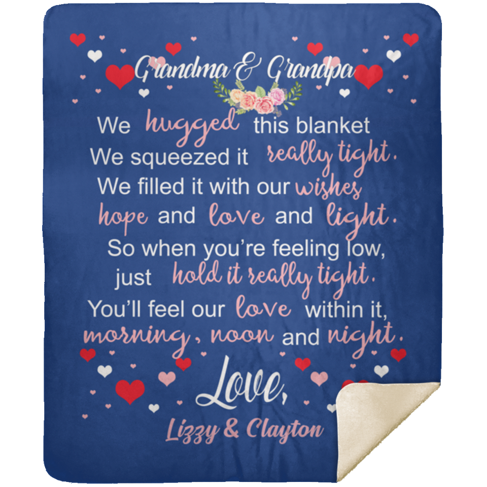 Lizzy & Clayton - MSHM Premium Mink Sherpa Blanket 50x60
