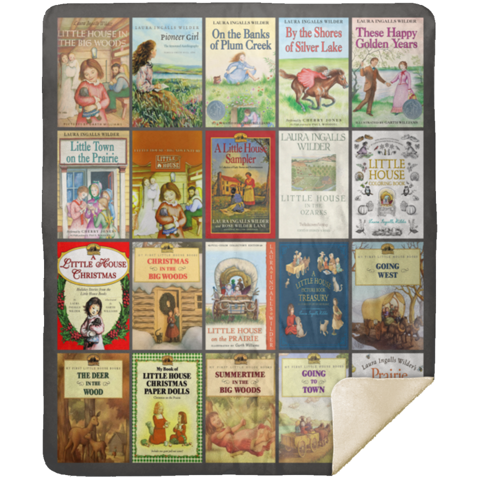 Laura Ingalls Wilder Fleece Sherpa Blanket Quilt Supper Soft Lightweight Blanket for Bedroom Living Room Sofa MSHM Premium Mink Sherpa Blanket 50x60