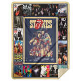 The Rolling Stones Blanket The Rolling Stones For Fans Quilt Fleece Sherpa Throw - MSHL Premium Mink Sherpa Blanket 60x80