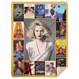 Drew Barrymore Blanket, Drew Barrymore Fleece, Sherpa Blankets For Fans MSHL Premium Mink Sherpa Blanket 60x80
