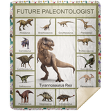 Paleontologist Blanket Future Paleontologist Quilt Fleece Sherpa Throw Blanket - MSHM Premium Mink Sherpa Blanket 50x60