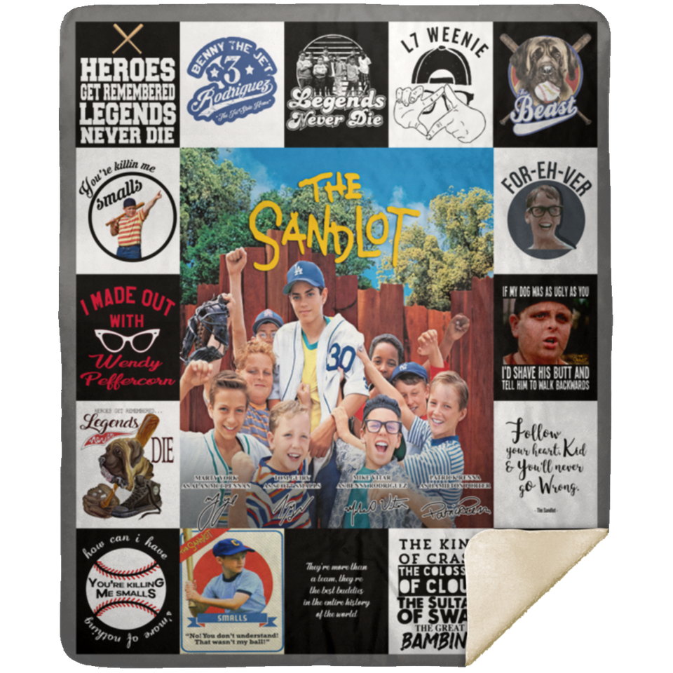 The Sandlot Blanket, The Sandlot Movie Fleece, Sherpa Blanket For Teen MSHM Premium Mink Sherpa Blanket 50x60