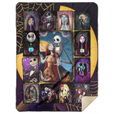 The Nightmare Before Christmas Blanket, Jack & Sally Fleece, Sherpa Blanket - MSHL Premium Mink Sherpa Blanket 60x80