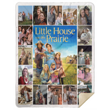 LITTLE HOUSE ON THE PRAIRIE Quilt Fleece Sherpa Throw Blanket for Bedroom Sofa - MSHL Premium Mink Sherpa Blanket 60x80