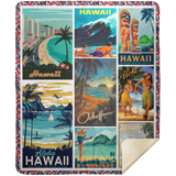 Hawaii Blanket, Hawaiian Culture & History Fleece, Sherpa Blanket - MSHM Premium Mink Sherpa Blanket 50x60