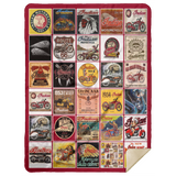 Indian Blanket Motorcycle Fleece Sherpa Blanket Quilt Supper Soft Lightweight Blanket for Bedroom Living Room Sofa - MSHL Premium Mink Sherpa Blanket 60x80