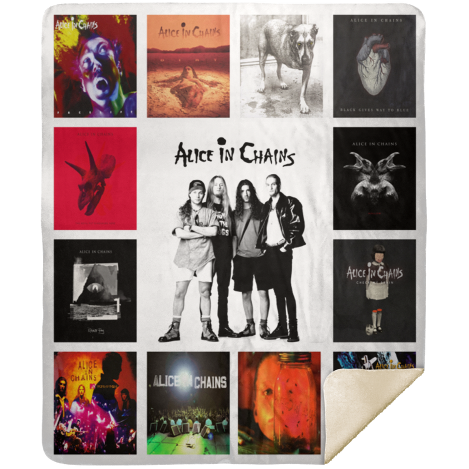 Alice in Chains Blanket Alice in Chains For Fan Quilt Fleece Sherpa Throw MSHM Premium Mink Sherpa Blanket 50x60