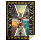 The Legend of Zelda: Ocarina of Time Blanket, Zelda Dungeon Fleece Blanket MSHL Premium Mink Sherpa Blanket 60x80