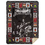 Metallica Blanket, Metallica Band Fleece, Sherpa Blanket For Fans MSHL Premium Mink Sherpa Blanket 60x80
