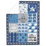 Camper Gifts Blanket - Blue Camper Throw Blankets