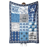 Camper Gifts Blanket - Blue Camper Throw Blankets