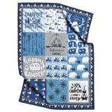 Camper Gifts Blanket - Blue Camper Throw Blankets