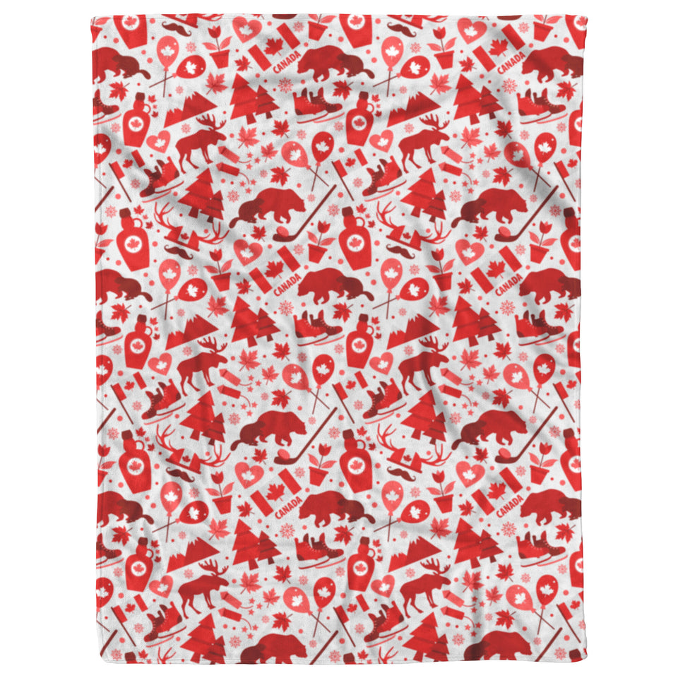 Canada Love Blanket, Canada Christmas Quilt