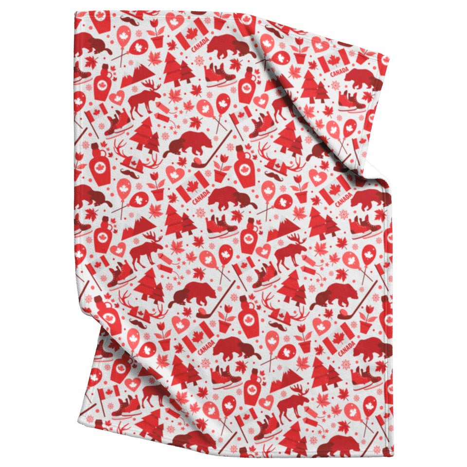 Canada Love Blanket, Canada Christmas Quilt