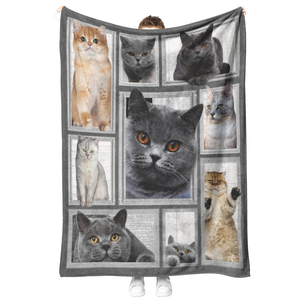 Cat Big Love With Cats Blanket