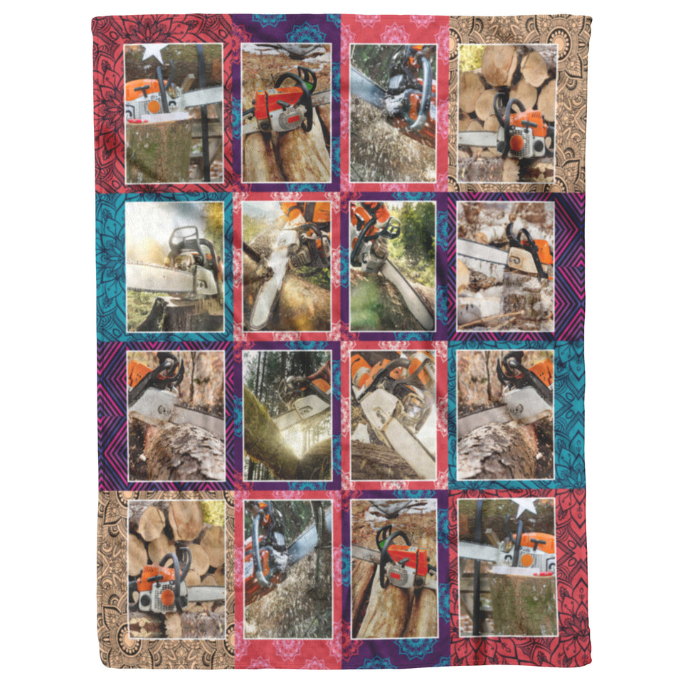 Chainsaw Best Friends of Logger Blanket