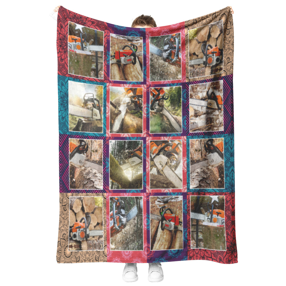 Chainsaw Best Friends of Logger Blanket