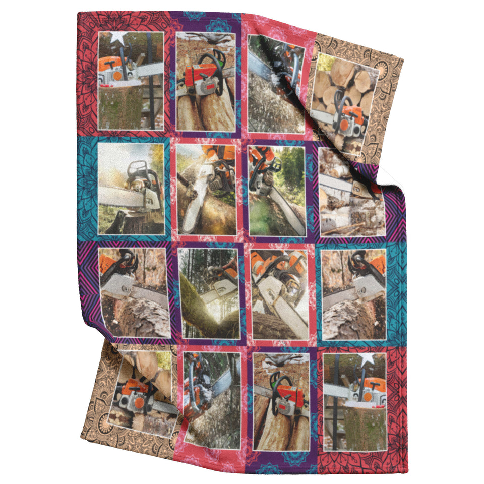 Chainsaw Best Friends of Logger Blanket