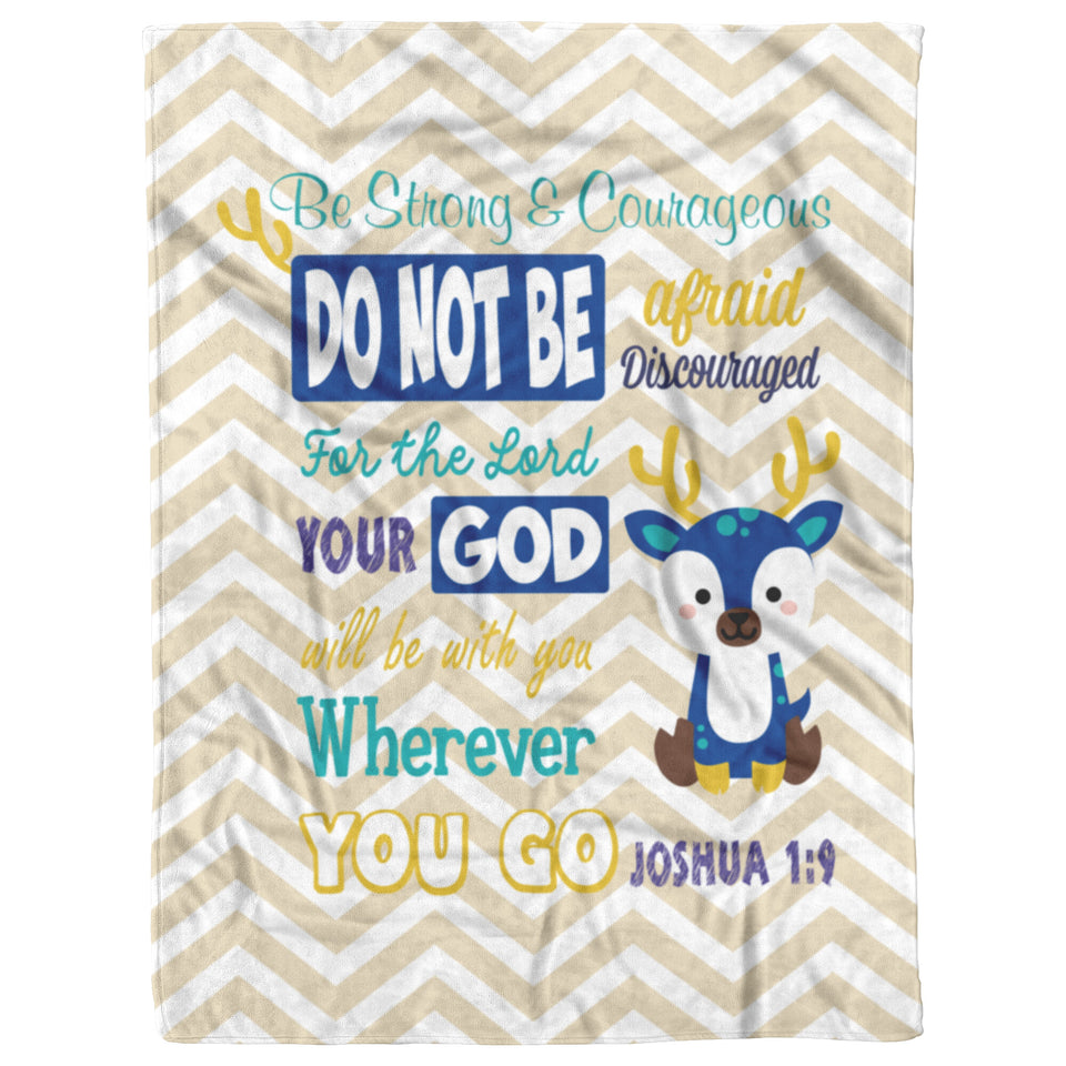 Christian Gifts Deer Blanket, Religious Bedding Baby Fleece, Sherpa Blanket