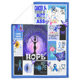Colorectal Cancer Awareness Blanket