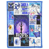 Colorectal Cancer Awareness Blanket