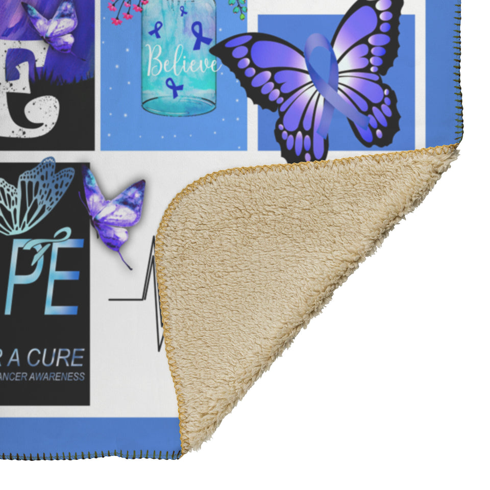 Colorectal Cancer Awareness Blanket