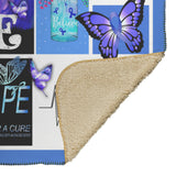 Colorectal Cancer Awareness Blanket