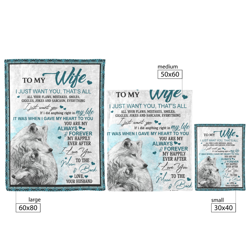 Couple Wolf Blanket copy