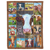Cow Print Blanket, Cute Farm Animal Cow Blanket 30x40