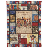 Cowgirl Blanket, Born to Be a Cowgirl Fleece copy