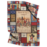 Cowgirl Blanket, Born to Be a Cowgirl Fleece copy