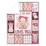 Crazy Pig Lady blanket copy