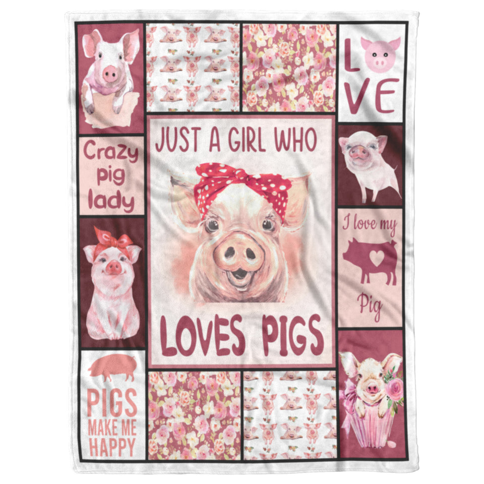 Crazy Pig Lady blanket copy