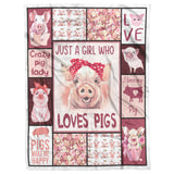 Crazy Pig Lady blanket copy