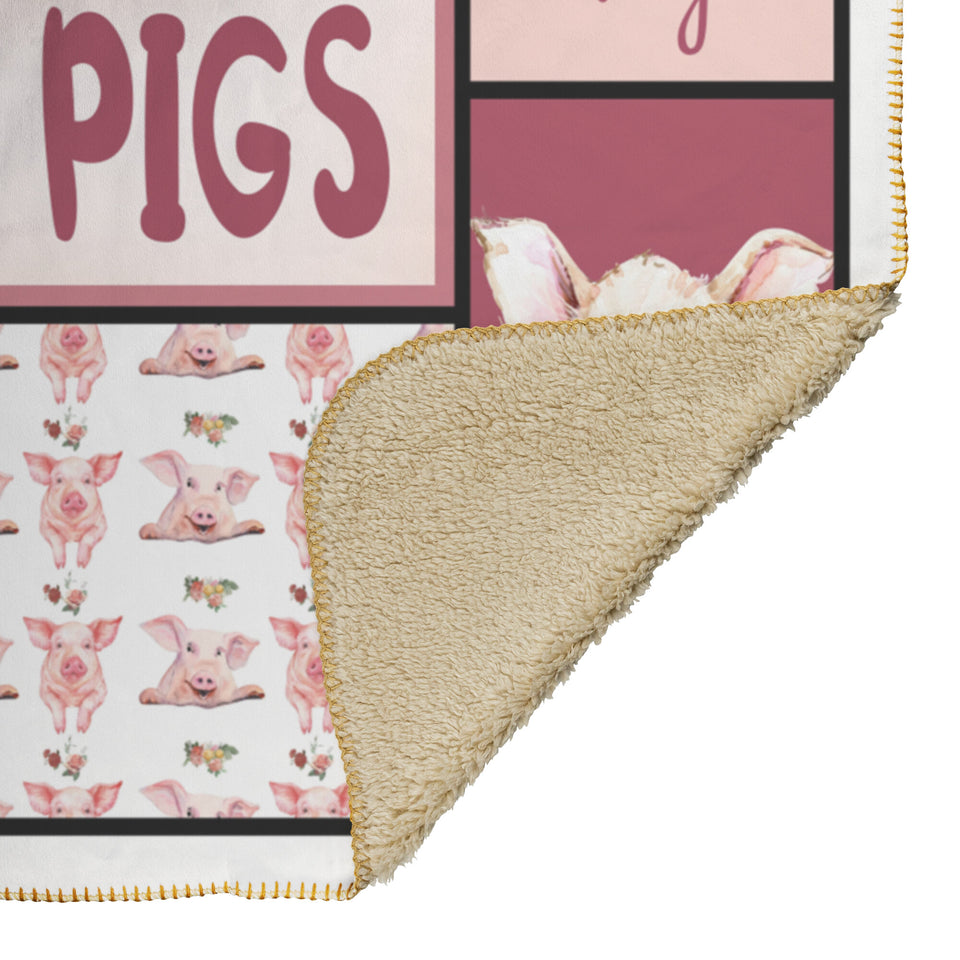 Crazy Pig Lady blanket copy