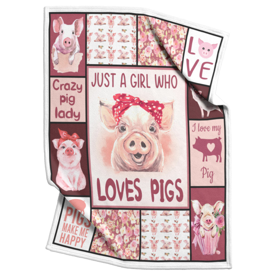 Crazy Pig Lady blanket copy