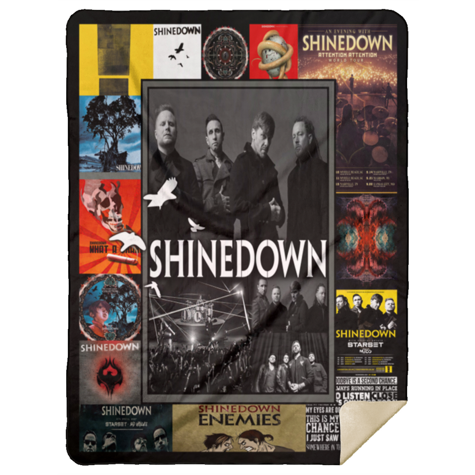 Shinedown Blanket, Shinedown Fleece, Sherpa Blanket For Fan MSHL Premium Mink Sherpa Blanket 60x80