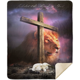 Mr.Jyotis Lion of Judah, Lamb of God Blanket, Soft Fleece, Sherpa Blankets Gift for Christmas - MSHM Premium Mink Sherpa Blanket 50x60