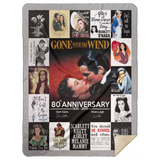 Gone With The Wind Quilt Fleece Sherpa Throw Blanket for Bedroom Living Room	 Gone With The Wind Quilt Fleece Sherpa Throw Blanket for Bedroom Living Room - MSHL Premium Mink Sherpa Blanket 60x80
