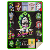 Rick And Morty Blanket, Rick and Morty TV Series Fleece, Sherpa Blanket MSHL Premium Mink Sherpa Blanket 60x80