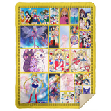 SAILOR MOON Blanket SAILOR MOON For Girl Quilt Fleece Sherpa Throw Blanket - MSHL Premium Mink Sherpa Blanket 60x80