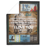 Dad Gifts Fathers Day Birthday Gifts From Daughter Throw Blanket copy