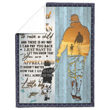 Dad Gifts Fathers Day Birthday Gifts From Son Throw Blanket