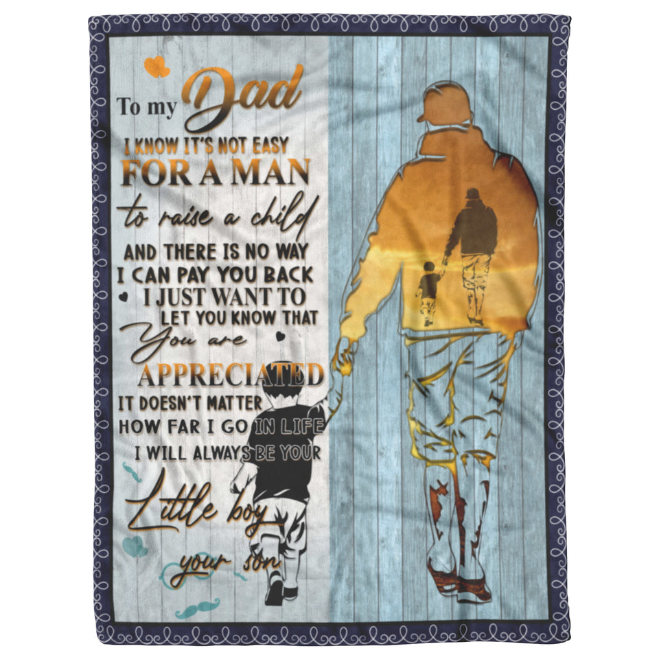 Dad Gifts Fathers Day Birthday Gifts From Son Throw Blanket